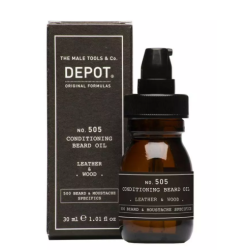 HUILE BARBE 30ML CUIR ET BOIS DEPOT 505