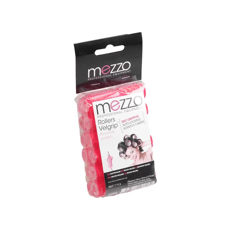 Rouleaux velcro rouge 12mm x12